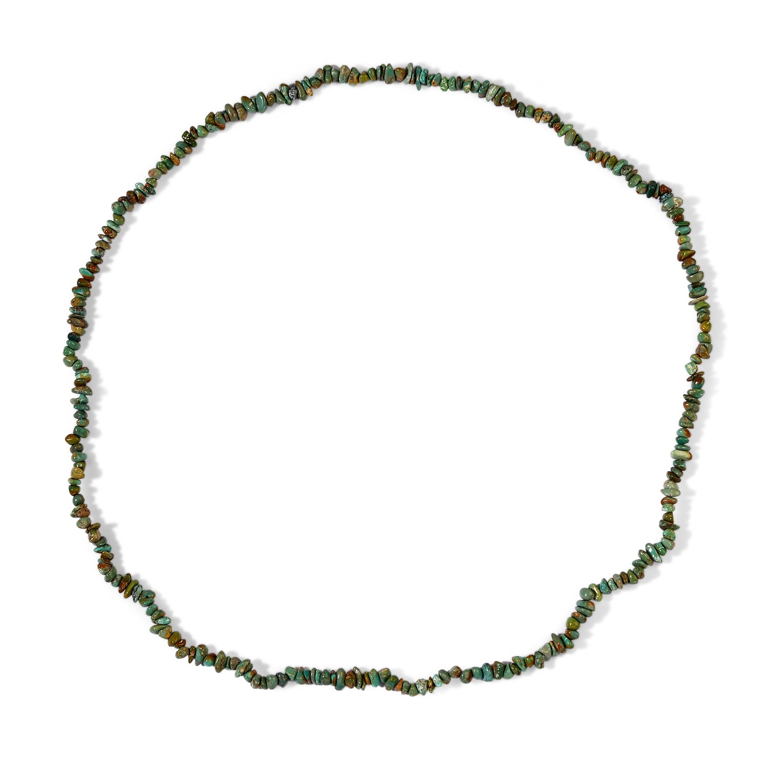 Set of 3 - Blue Turquoise &amp; Green Turquoise Necklace (Size - 28) 560.00 Ct. 4514252 5