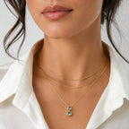 D'Joy - Swiss Blue Topaz Pendant with Chain (Size 20) in Yellow Gold Plated Sterling Silver 1.55 Ct._4516348_2