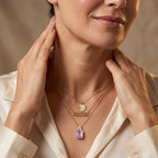 D'Joy - Rose De France Amethyst & White Zircon Pendant in Rose Gold Plated Sterling Silver with Chain (Size 20) 3.38 Ct._4516798_2