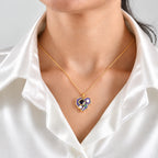 AAA African Amethyst & Fresh Water Pearl Pendant with Chain (Size 20) 1.80_4516938_1