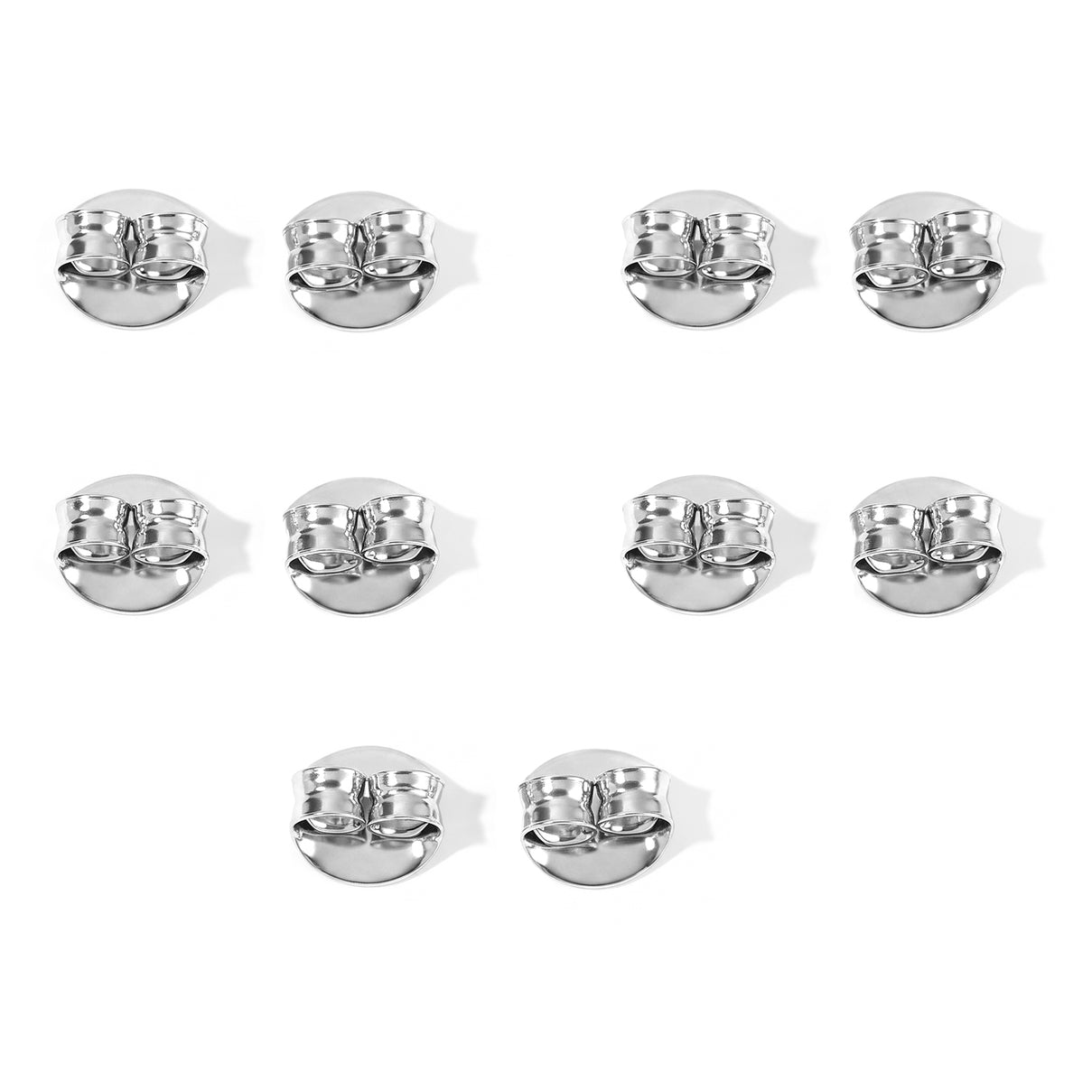 Set of 5 - Push Post in Sterling Silver 4520228 1