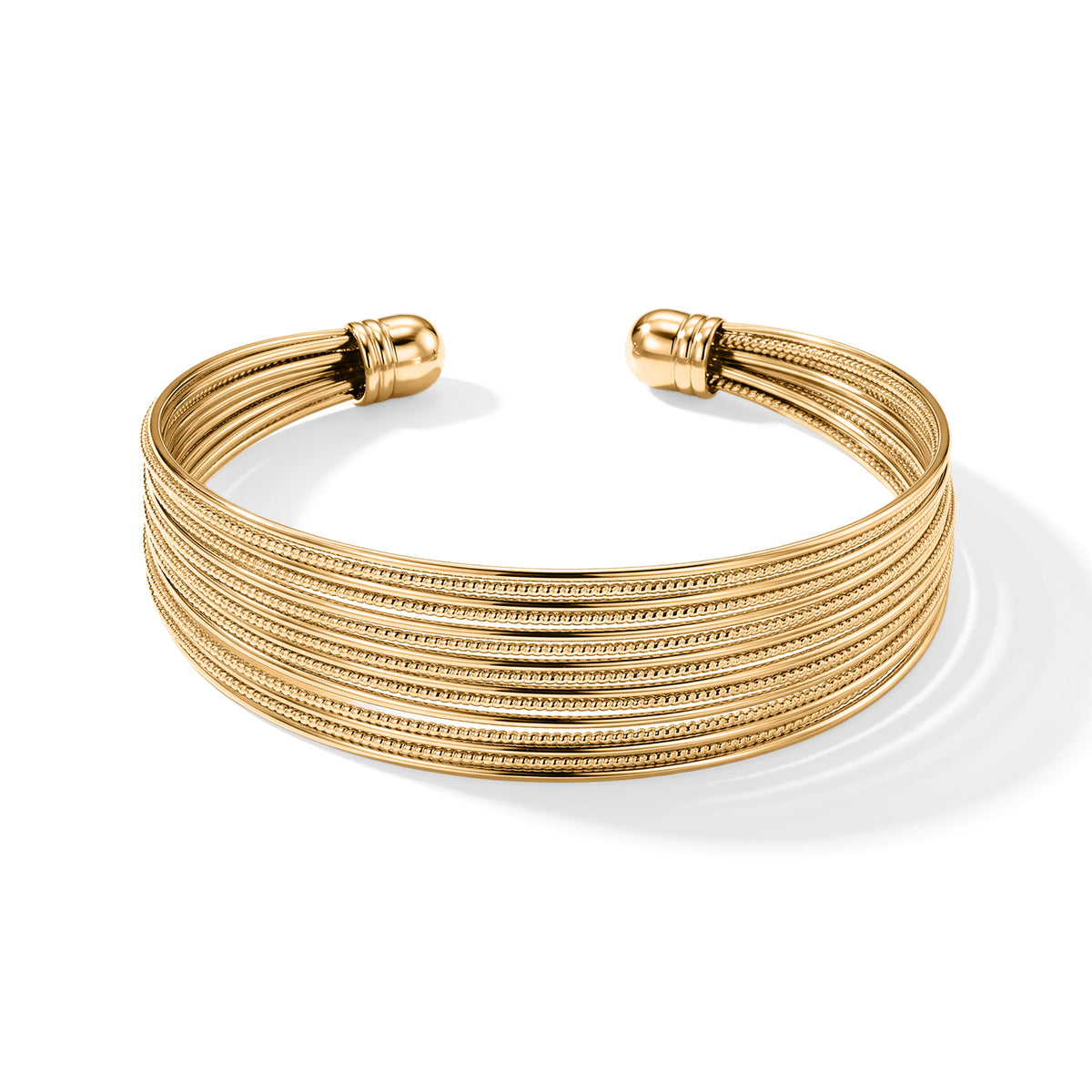 Set of 2 - Cuff Bangle (Size 7-7.5) &amp; Adjustable Ring (Size - O to Q) 4521624 2