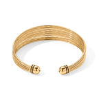 2 Piece Set -  Cuff Bangle and Fancy Ring Pure Yellow Brass_4521624_3
