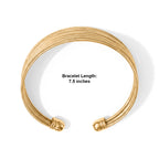 2 Piece Set -  Cuff Bangle and Fancy Ring Pure Yellow Brass_4521624_4