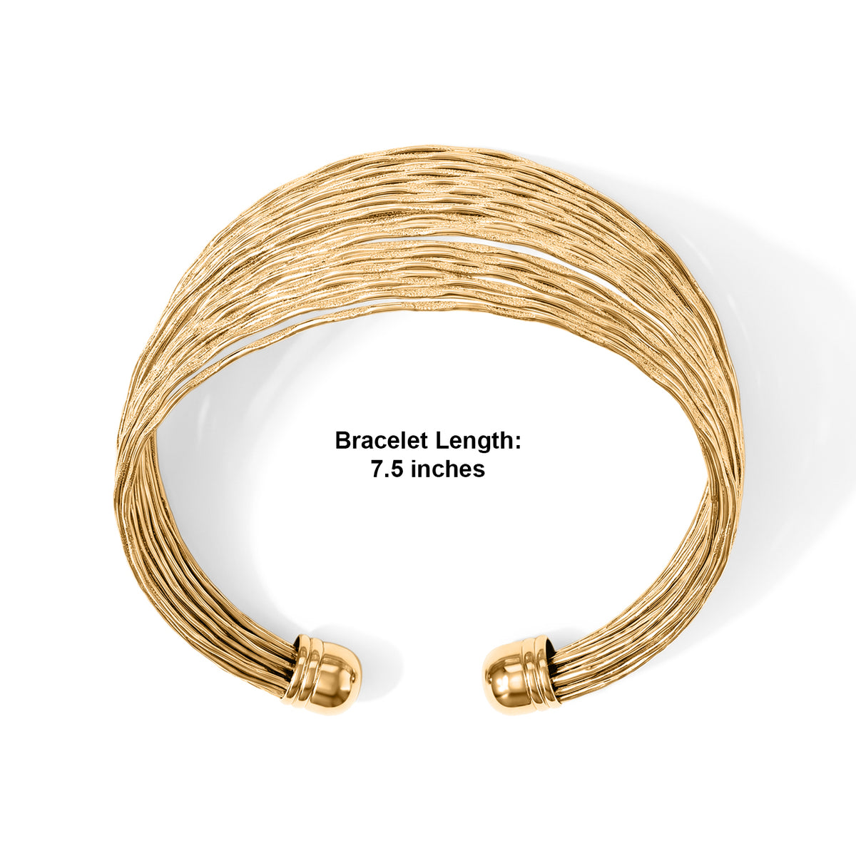 Manhattan Close Out - Cuff Bangle (Size 7-7.5) &amp; Adjustable Ring (Size O to Q) Set 4521626 4