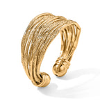 2 Piece Set -  Cuff Bangle and Fancy Ring Pure Yellow Brass_4521626_6