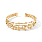 2 Piece Set -  Cuff Bangle and Fancy Ring Pure Yellow Brass_4521628_2