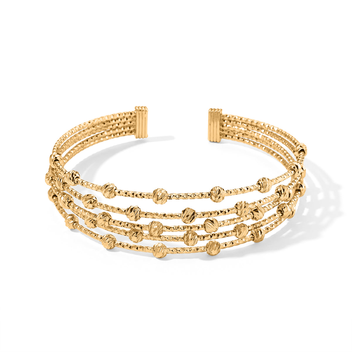 Manhattan Close Out - Multi-Strand Cuff Bangle (Size 7-7.5) &amp; Adjustable Ring (Size - S to U) Set 4521628 2