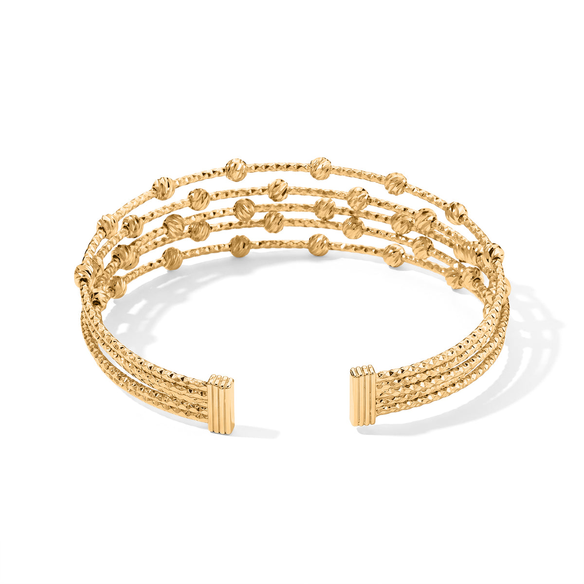 Manhattan Close Out - Multi-Strand Cuff Bangle (Size 7-7.5) &amp; Adjustable Ring (Size - S to U) Set 4521628 3