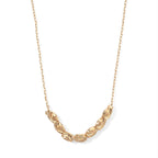 2 Piece Set -  Fancy Necklace and Fancy Earring Pure White Brass_4521641_2