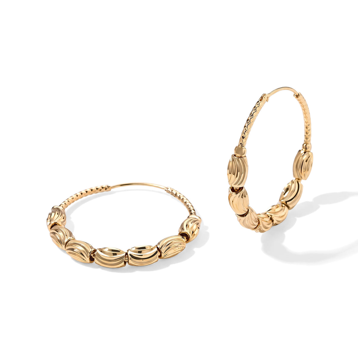 Set of 2 - Necklace and Twisted Hoop Earring 4521641 5