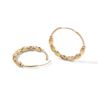 2 Piece Set -  Fancy Necklace and Fancy Earring Pure White Brass_4521641_6