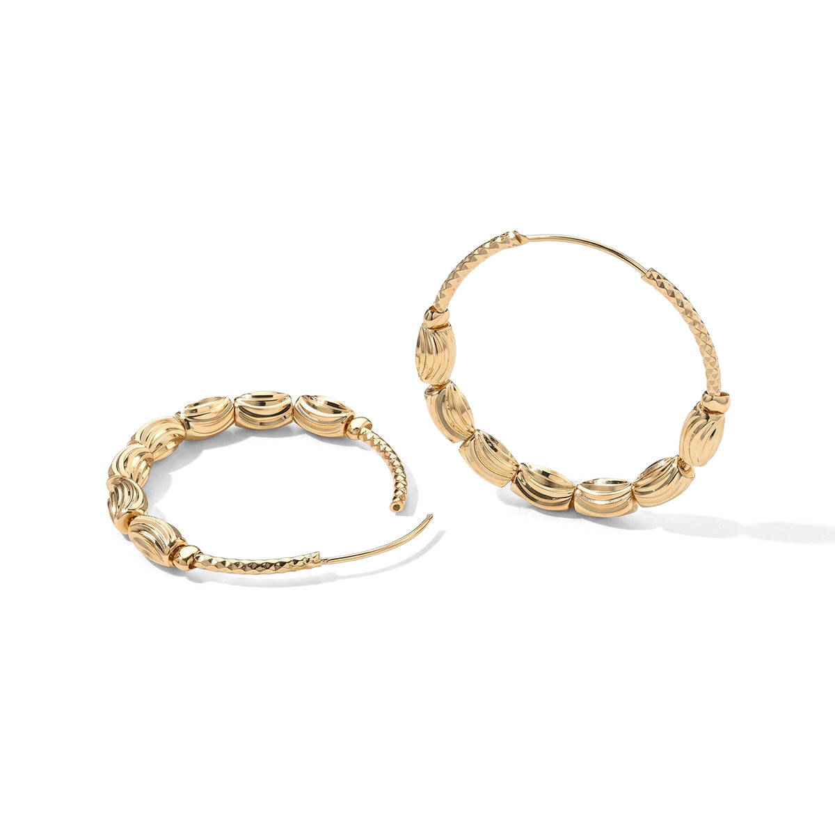 Set of 2 - Necklace and Twisted Hoop Earring 4521641 6