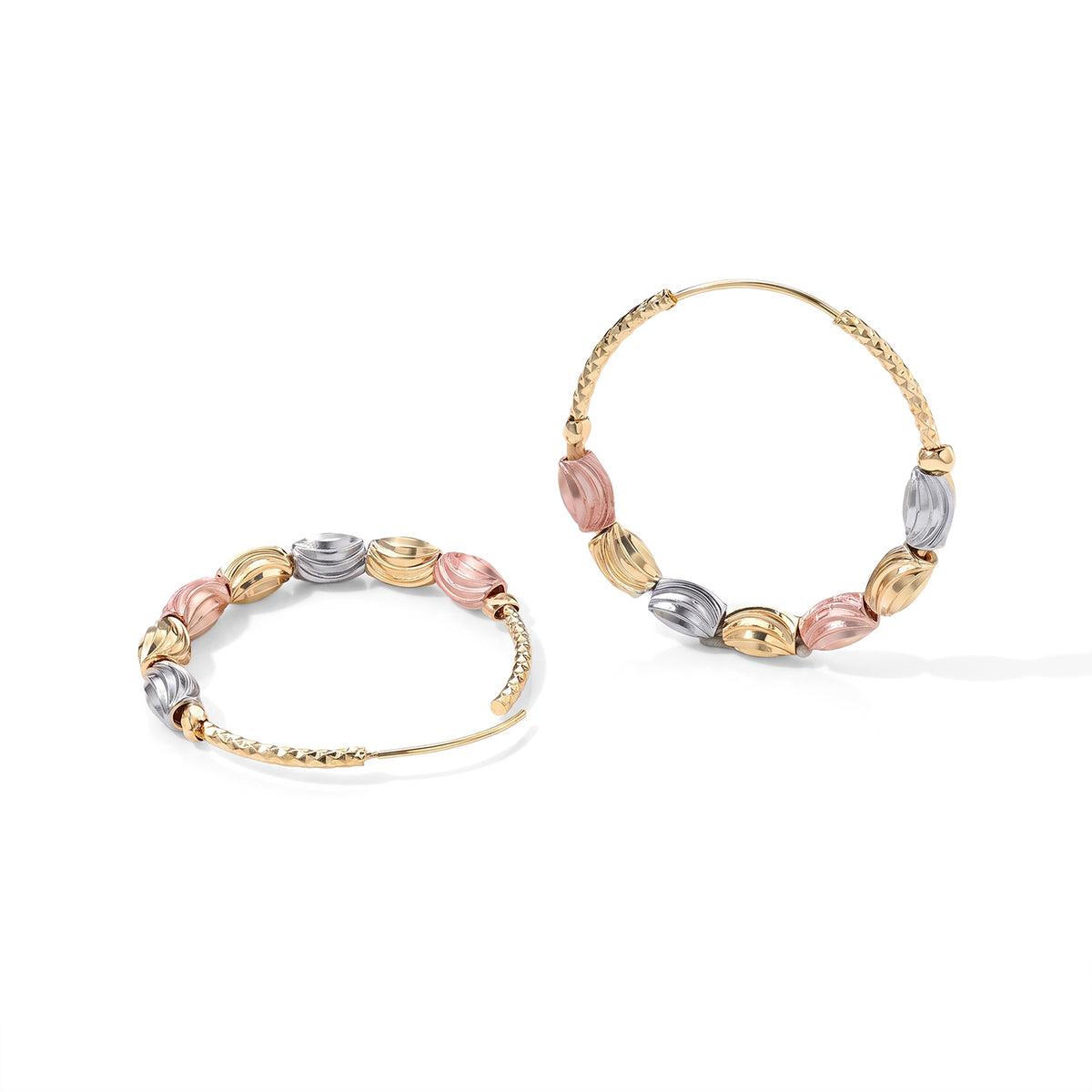 Set of 2 - Necklace and Twisted Hoop Earring 4521643 6