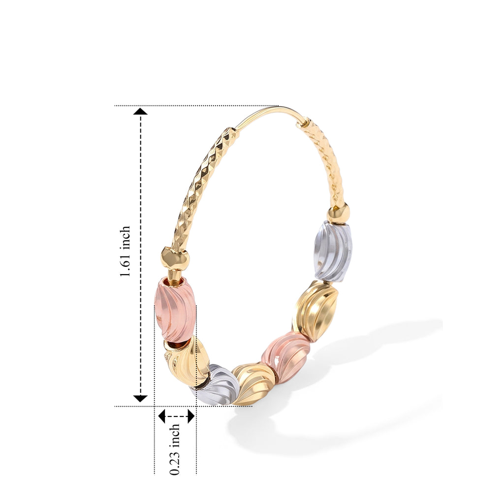 2 Piece Set -  Fancy Necklace and Fancy Earring Pure Yellow Brass_4521643_7