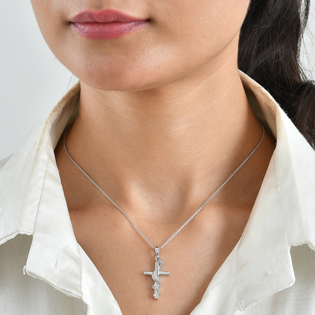 GP - Blue Sapphire Pendant with Chain (Size 20) in Platinum Overlay Sterling Silver 4521997 1