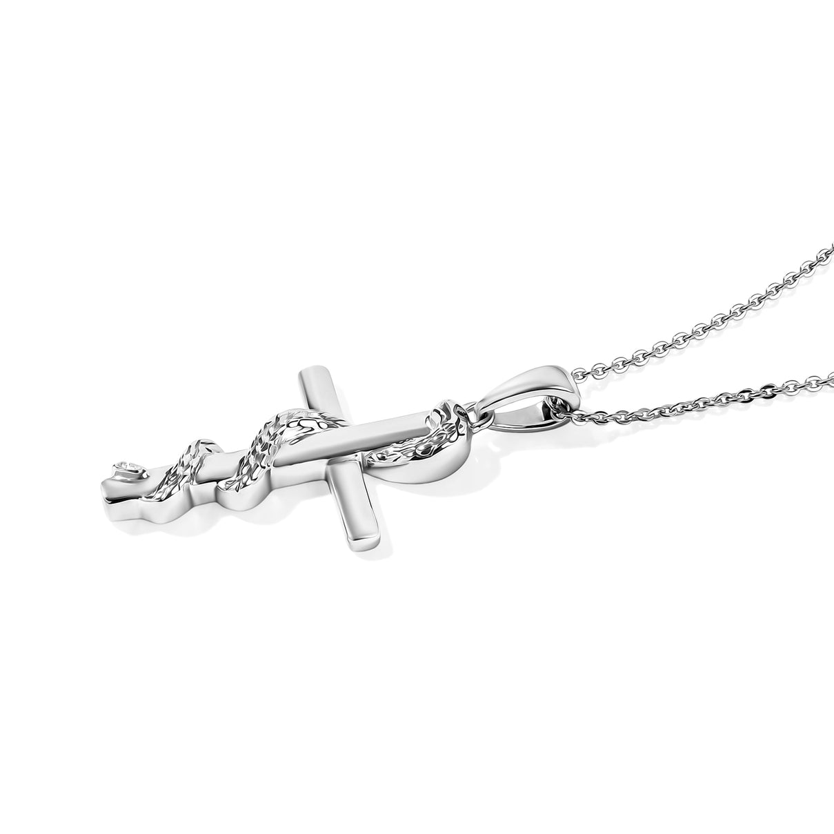 GP - Blue Sapphire Pendant with Chain (Size 20) in Platinum Overlay Sterling Silver 4521997 2