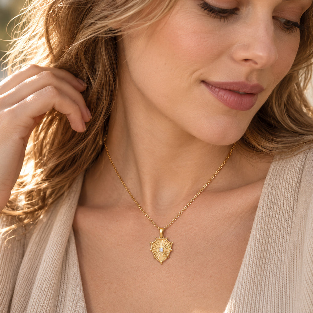 Luxuriant - Lab Grown Diamond (SI/G-H) Pendant with Chain (Size 20) in Yellow Gold Plated Sterling Silver_4523923_2