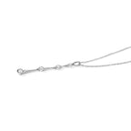 Lucy Q - Lab Grown Diamond (SI/G-H) Pendant with Chain (Size 20) in Rhodium Overlay Sterling Silver 0.25 Ct._4526900_3