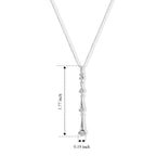 Lucy Q - Lab Grown Diamond (SI/G-H) Pendant with Chain (Size 20) in Rhodium Overlay Sterling Silver 0.25 Ct._4526900_5