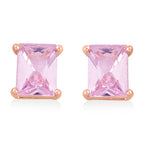 Set of 3 - Pink Cubic Zirconia Tennis Bracelet, Earring & Pendant with Chain (Size 20) 8.20 Ct._4527086_6