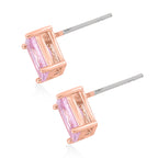 Set of 3 - Pink Cubic Zirconia Tennis Bracelet, Earring & Pendant with Chain (Size 20) 8.20 Ct._4527086_7