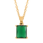 3 Piece Set -  Green Cubic Zirconia Bracelet,Earring,Pendant with Chain (Size 20) 8.20ct  8.200  Ct._4527090_4