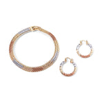 2 Piece Set -  Fancy Bracelet and Earring Pure Yellow Brass_4528138