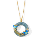 Olmec Jadeite,  White Zircon Pendant with Chain (Size 20) Stainless Steel  0.22ct  22.220  Ct._4528657
