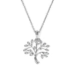 White Diamond Pendant with Chain (Size 20) Stainless Steel  0.005  Ct._4528713