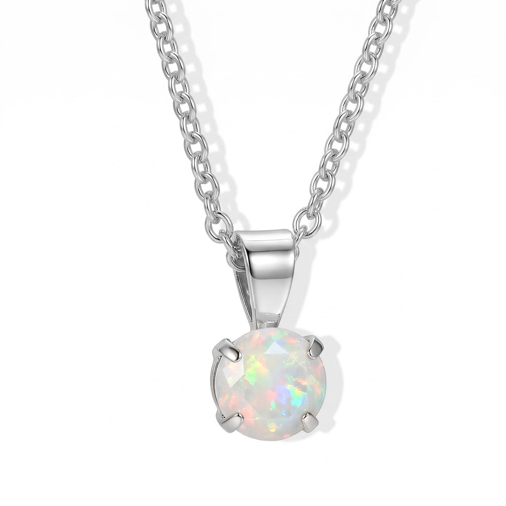 Ethiopian Opal Pendant with Chain (Size 20) in Platinum Overlay Sterling Silver  0.600  Ct._4531225