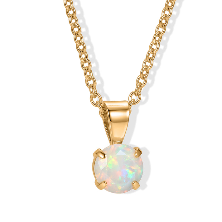 Ethiopian Opal Pendant with Chain (Size 20) Mix Metal  0.600  Ct. 4531228 1