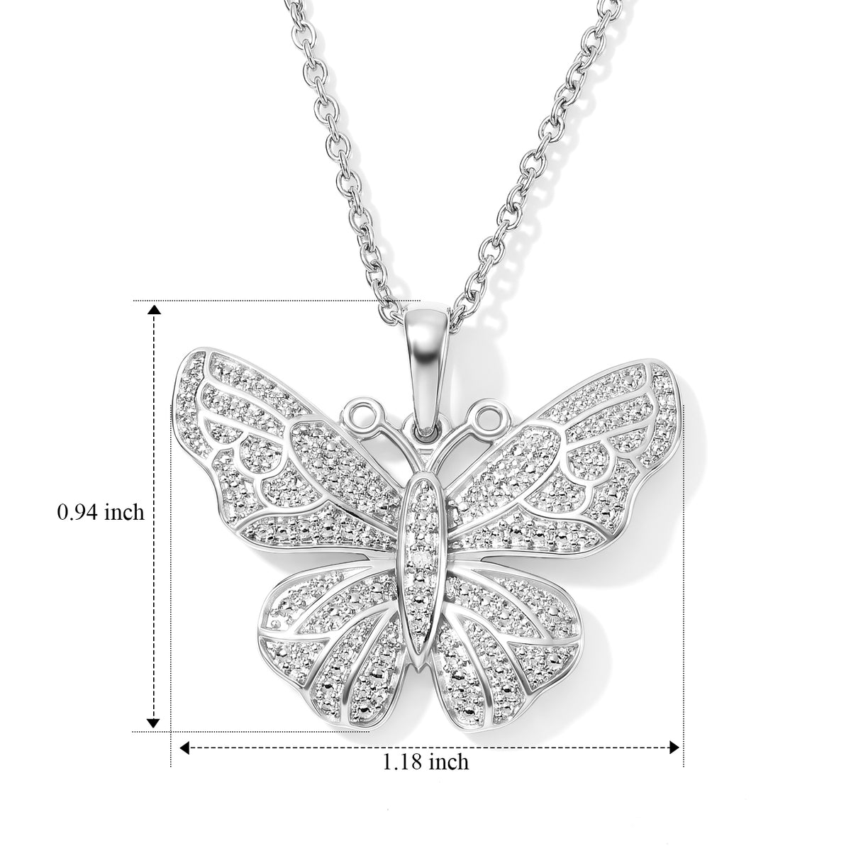 EverTrue - Natural White Diamond Pendant with Chain (Size 20) 4532248 4