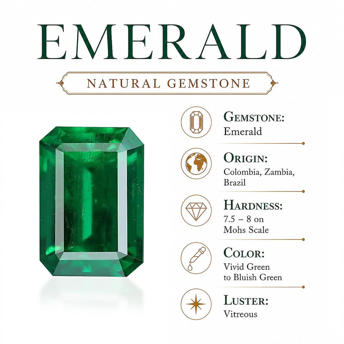 Luxoro - 9K Yellow Gold AAA Colombian Emerald &amp; Natural White Diamond Halo Pendant with Chain (Size 18) 1.10 Ct, Gold Wt. 3.90 Gms 4532310 6