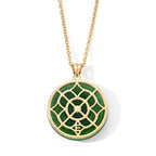 Dyed Green Jade Pendant with Chain (Size 20) Stainless Steel  22.000  Ct._4532533_3