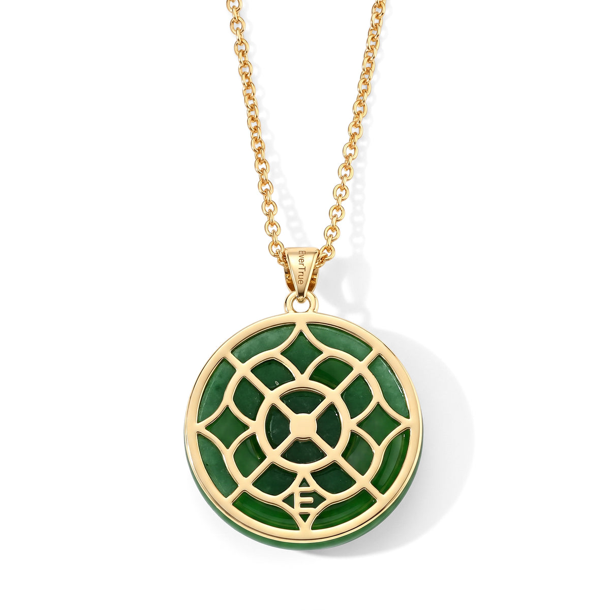 Dyed Green Jade Pendant with Chain (Size 20) Stainless Steel  22.000  Ct. 4532533 3