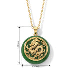 Dyed Green Jade Pendant with Chain (Size 20) Stainless Steel  22.000  Ct._4532533_4