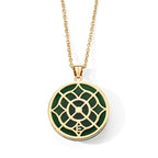 Dyed Green Jade Pendant with Chain (Size 20) Stainless Steel  22.000  Ct._4532534_3