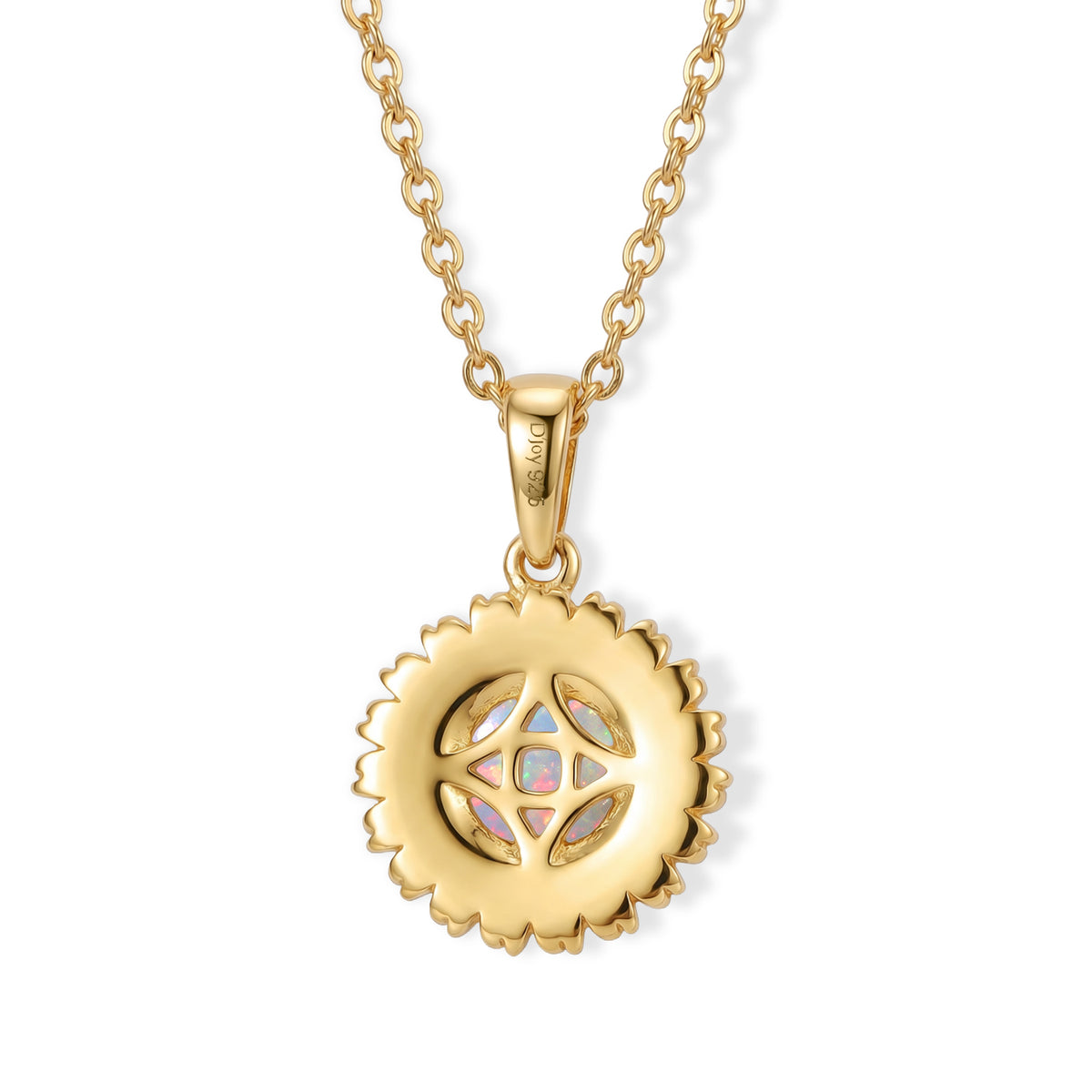 Ethiopian Opal Pendant with Chain (Size 20) Mix Metal  0.930  Ct. 4532632 4