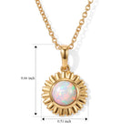 Ethiopian Opal Pendant with Chain (Size 20) Mix Metal  0.930  Ct._4532632_5