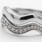 Set of 2 - Luxuriant Lab Grown Diamond (SI/G-H) Stackable Ring in Rhodium Overlay Sterling Silver_4532979_2