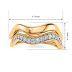 Set of 2 - Luxuriant Lab Grown Diamond (SI/G-H) Stackable Ring in 18K Vermeil Yellow Gold Plated Sterling Silver_4532995_5