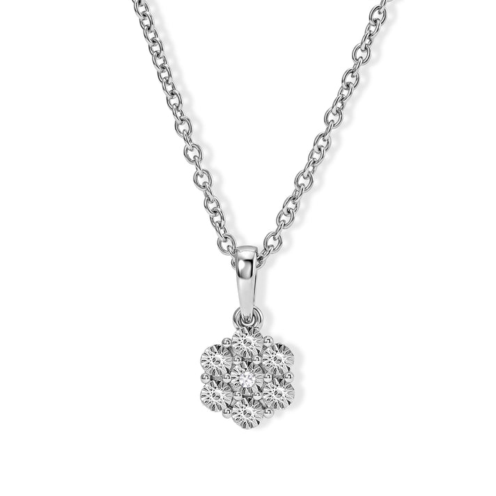EverTrue - Natural White Diamond Pendant with Chain (Size 20) 4533181 1