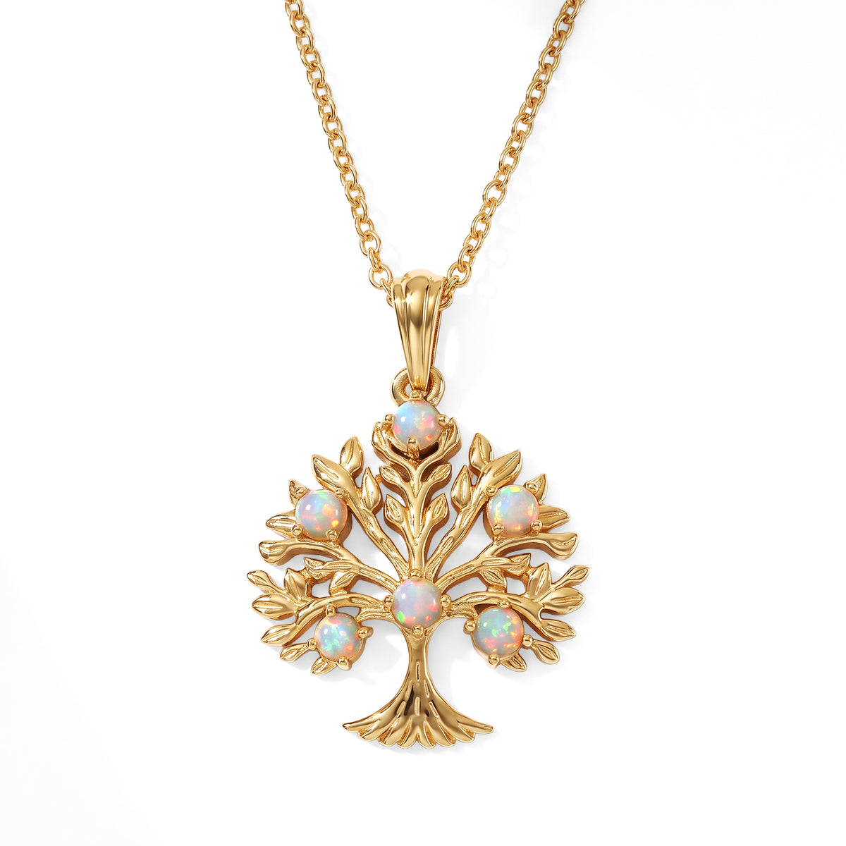 Ethiopian Opal Pendant with Chain (Size 20) Mix Metal  0.480  Ct. 4534107 0