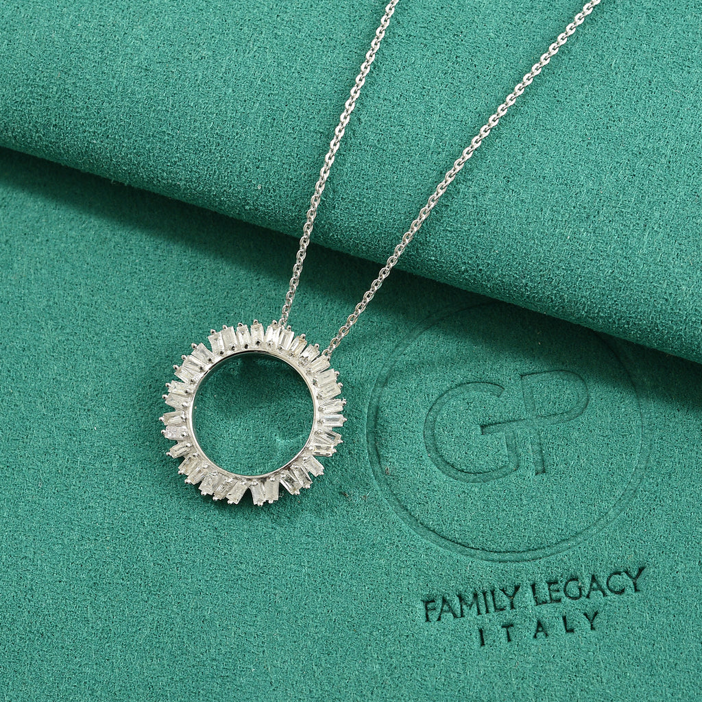 White Diamond  Kanchanaburi Blue Sapphire Pendant with Chain (Size 20) in Rhodium Overlay Sterling Silver 0.02 ct  0.500  Ct._4534261_1