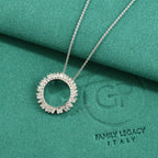 White Diamond  Kanchanaburi Blue Sapphire Pendant with Chain (Size 20) in Rhodium Overlay Sterling Silver 0.02 ct  0.500  Ct._4534261_1