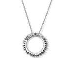 Blue Diamond  Kanchanaburi Blue Sapphire Pendant with Chain (Size 20) in Rhodium Overlay Sterling Silver 0.02 ct  0.500  Ct._4534263_5