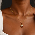 Ethiopian Opal Pendant with Chain (Size 20) Mix Metal  0.500  Ct._4537573_1