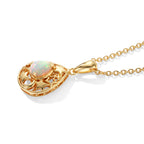 Ethiopian Opal Pendant with Chain (Size 20) Mix Metal  0.500  Ct._4537573_3