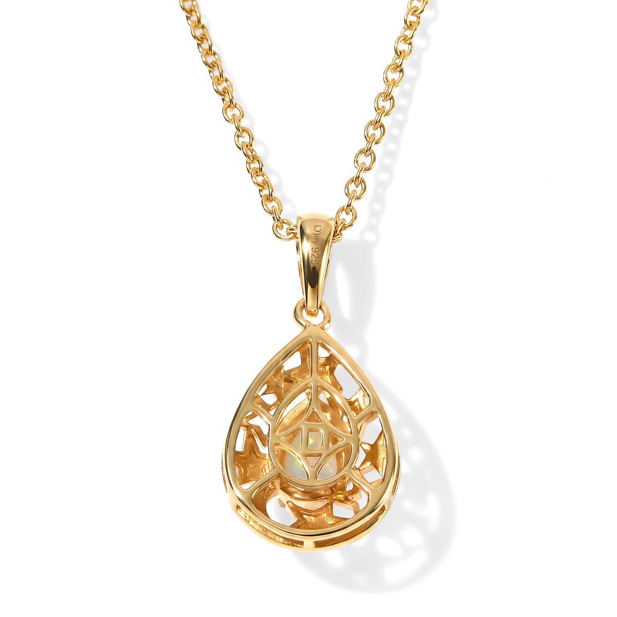 Ethiopian Opal Pendant with Chain (Size 20) Mix Metal  0.500  Ct. 4537573 4